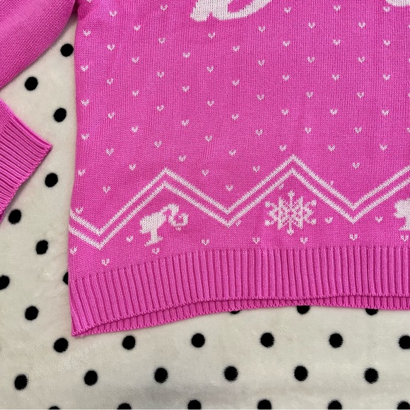 Hot Pink Barbie Sweater Size XL - Picture 4 of 6